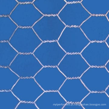 Rede de arame hexagonal revestida de PVC